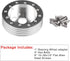 RULLINE 1" Steering Wheel Hub Adapter Conversion Spacer 6 Hole to 3 Hole Steering Wheel Adapter Grant Adapter Boss Kit Silver...