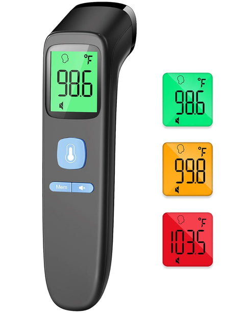 ANMEATE No-Touch Forehead Thermometer for Adults, Infrared Digital Thermometer for Kids, Touchless Baby Thermometer, Accurate Reading with Large D...