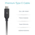 Tech Armor USB C to USB C Cable Charger - 6ft 60W Fast Charging Data Cable for Apple iPhone 15/15 Pro / 15 Pro Max, iPad Pro, MacBook Pro, Samsung...