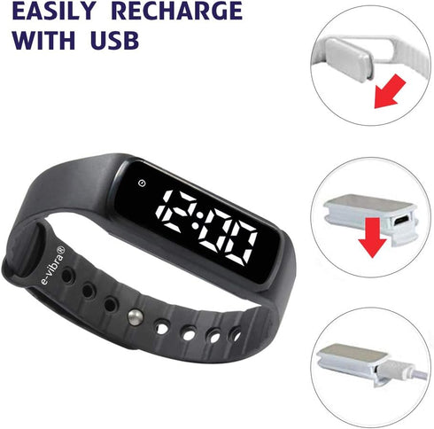Premium Potty Training Watch Vibrating Alarm Reminder Watch Medical Reminder Watch - with Timer and 10 Daily Alarms (Royal Blue - Large)...