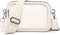 Small Crossbody Bag for Women Genuine leather Crossbody Purses with Wide Guitar Strap Shoulder Handbag Satchel...