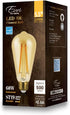Euri Lighting VST19-3020ea, Dimmable LED ST19 Filament, 5.5W (60W Equal) 500lm, 80CRI, Warm White (2200K), Amber Tint, E26, 120V, Wet Rated, UL En...