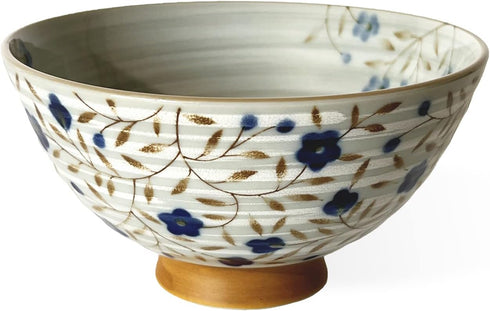 Traditional Style Japanese Ceramics Rice Bowl Chawan Pottery, Dishwasher Microwave Safe Made in Japan (Kohiki Kozakura, Medium (oohira))...
