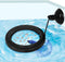 Fish Feeding Ring, Fish Safe Floating Food Feeder Circle Blue, with Suction Cup Easy to Install Aquarium, Square and Round Shape Fish Tank Towels ...