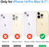 for iPhone 14 Pro Max case Compatible with Magsafe Charging Support Wireless,for Women Men,iPhone 14 Pro Max Phone case Slim Non-Slip Luxury PU Le...
