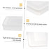 HOMSFOU 2pcs Dumpling Box Containers for Fridge Large Plastic Container Flat Storage Bins Stackable Food Storage Containers Refrigerator Box Dumpl...
