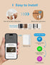 meross Smart WiFi Door & Window Sensor Kit, Support Apple HomeKit, Alexa, Google, SmartThings for Burglar Alert, 328ft Range, Home Automation, Sec...