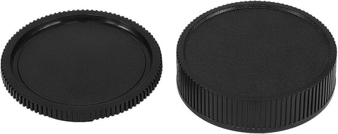 Haoge Camera Body Cap and Rear Lens Cap Cover Kit for Leica R LR Mount Camera Lens Such as R3 R4 R5 R6 R7 R8 R9 R Rom One-Cam Two-Cam Three-Cam...