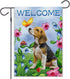 Welcome Dog Garden Flag Vertical Double Sided Burlap Flower Summer Yard Outdoor Decor Home Decor (12.5 x 18, Welcome Dog)...