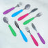 Elk and Friends Kids Silverware with Silicone Handle | Childrens Safe Flatware | Kids Utensils | Spoon + Fork + Knife set | 4 years+ | 6 Pieces...
