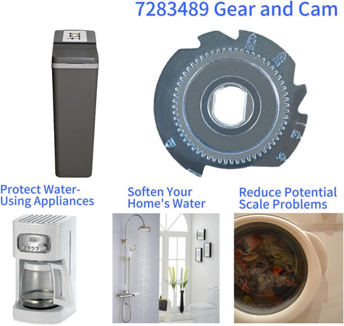 Cam and Gear 7283489 for Water Softeners,High Flow Water Softeners Parts...