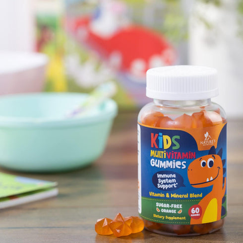 Nature's Nutrition Vitamins for Kids Multivitamin Gummies, Kids Vitamins Gummy Sugar Free, Vitamin C, B6, B12, D3 & Zinc for Children's Immune Sup...