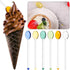 6PCS Tea Spoons, Colorful Coffeeware Long Handle Stirring Spoons, Home Kitchen Glass Spoon...