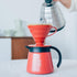 Hario V60 Plastic Coffee Dripper Pour Over Cone Coffee Maker Size 02, Red...