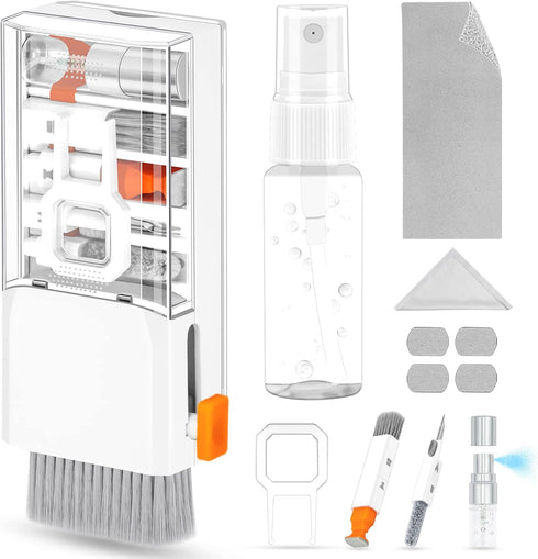 Laptop Computer Keyboard Screen Cleaner Kit, 10-in-1 Electronic Earbud Camera Lens Cleaning Brush Pen Tool for Airpod Pro Speaker Watch, Touchscre...