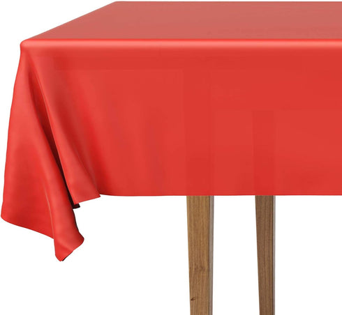 DecorRack 2 Rectangular Tablecloths BPA-Free Plastic, 54 x 108 inch, Dining Table Cloth, Rectangle Table Cover for Parties, Picnic, Camping and Ou...