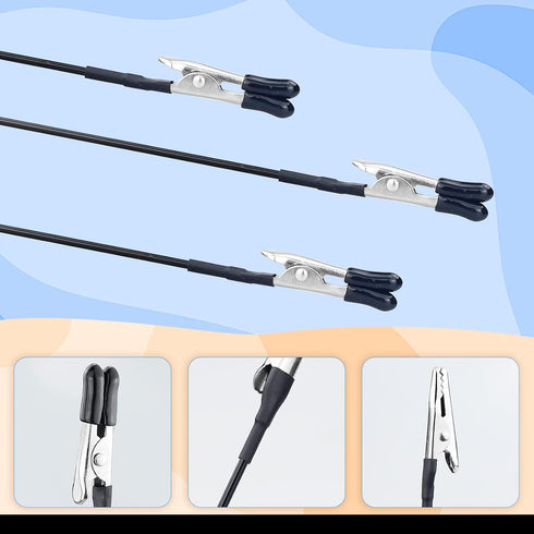 45PCS Alligator Clip Sticks (Upgrade Rubber Tips) for Model Painting and 1PCS Cleaning Brush for Airbrush Spraying Hobby Modeling Parts for DIY Ca...