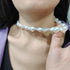 Baroque Pearl Necklace for Women Lrregular Pearl Choker Necklace Dainty White Pearl Beaded Necklace Vintage Pearl Charm Choker Necklace Birthday W...