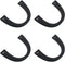 Geesatis 4 Pcs U-Shaped Wooden Purse Handles Handmade Bag Handbags Purse Decorative Handle Replacement Tool, DIY Handcrafted Accessory, Black, Len...