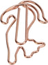 20Pcs Cute Cat Shaped Paper Clips, Metal Animal Shaped Clips, Rose Gold Paperclips for Office, Paper, and Memo...