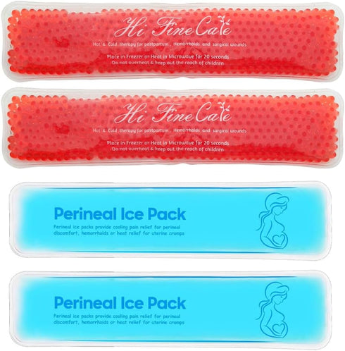 Perineal Cooling Pad, Postpartum Cold Packs for Women After Pregnancy and Delivery, 2 Ice Pack and 3 Cover (Blue)...