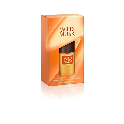 Wild Musk Eau de Cologne Spray, Vegan Formula, Perfume, Warm Spicy Scent, 1.0oz...
