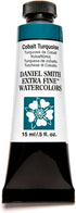 DANIEL SMITH 284600029 , Cobalt Turquoise Extra Fine Watercolor 15ml Paint Tube, 0.5 Fl Oz (Pack of 1)...