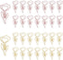 30pcs Flower Shape Paper Clips with Clear Box, Rose Gold and Yellow Gold, Funny Cute Paperclips Bookmarks Planner Clips for Fun Office Supplies Sc...