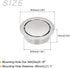 Circular Flush Pull Handle(34mm/1.34") 1Pcs, Zinc Alloy Recessed Pull Handle with Screws - for Drawer Sliding Door, Dark Silver...