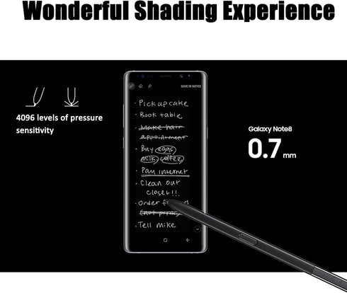 Galaxy Note 8 Stylus Pen for Samsung Galaxy Note 8 Replacement Pen Galaxy Note 8 SM-N950U N950U1 N950F N950W N950FD withoutBluetooth(Black)...