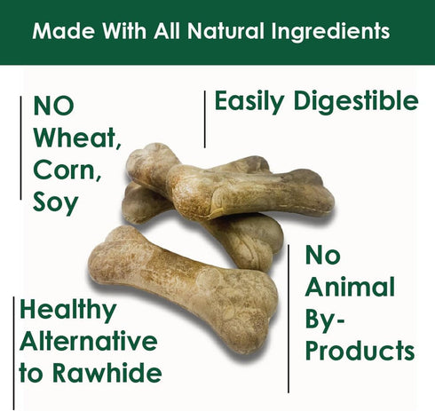 Bonies Natural Calming Formula Small-Sized Single Bone - Contains Chamomile & Lavender, Help Anxiety, Excessive Barking & Trembling, Chicken Flavo...