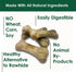 Bonies Natural Calming Formula Small-Sized Single Bone - Contains Chamomile & Lavender, Help Anxiety, Excessive Barking & Trembling, Chicken Flavo...