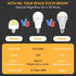Neporal MagicGlow Rechargeable Light Bulbs with Remote, 3-Color Shift 1800K-4000K-6000K, Dimmable, USB Rechargeable Battery Operated Light Bulb Up...