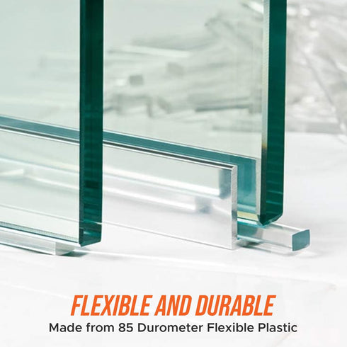 Franklowe Clear Plastic Setting Blocks for Glass and Mirrors – Pack of 100 PC (1/8" x 1/4" x 2")...