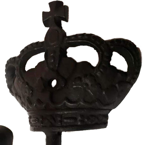 (1) 4.25" - Imperial Crown - BB-249 - Coat Hook - for Coats, Bags, Hand Towel etc - Black Wrought Iron Finish...