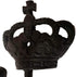 (1) 4.25" - Imperial Crown - BB-249 - Coat Hook - for Coats, Bags, Hand Towel etc - Black Wrought Iron Finish...
