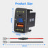 Car Charger Dual 18W USB PD+QC3.0 Fast Charge for Toyota, Type C USB Car Power Socket with LED Voltmeter Display, Compatible with 12/24V Cars(1.6 ...
