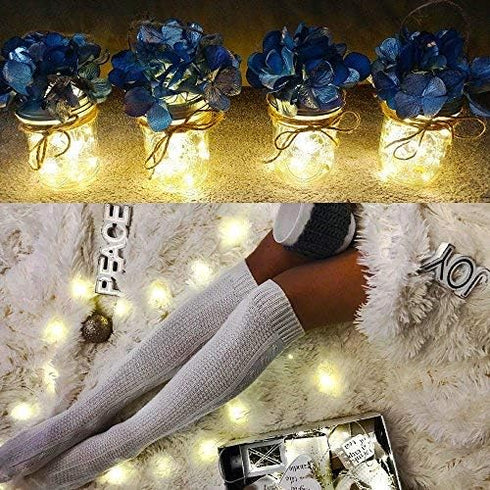 YKB 6 PCS Fairy Lights LED Starry String Lights with 20 Micro LEDs on 3.3FT/1m Copper Wire, Powered by 2xCR2032(Incl) Batteries, for Wedding Party...