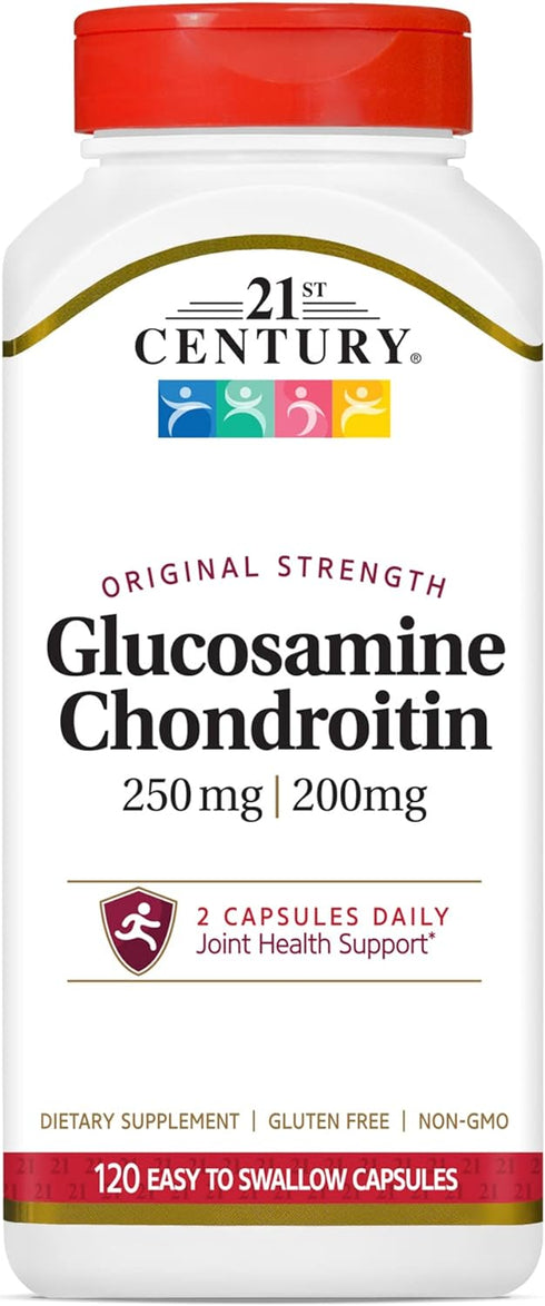 21st Century Glucosamine 250 mg and Chondroitin 200 mg Capsules, 120 Count...