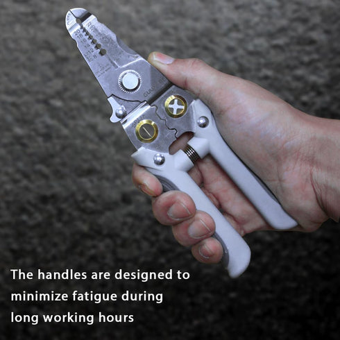 Wire Stripper, Multifunctional Wire Strippers Electrical with Cuts 8 10 12 14 16 18 20 22 AWG Cutter Pliers Splitter Winding Wires Cable Crimper C...