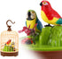 HWD Voice-Activated Induction Birds Birdcage Toy, Talking Chirping Fluttering Parrot Birds Toys Gifts for Baby Toddler Kids Children (A)...