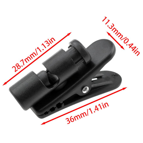 Earphone Cable Clip 360 Degree Rotating Motion Anti-Loss Fixed Earphones for 2-4mm Wire Thickness Adjustment Length Plastic Clip -4pcs......