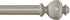 Bedford Home 1-Inch Curtain Rod- Decorative Modern Urn Finials & Hardware- For Home Decor in Bedroom, Living Room & Kitchen, 48-84-Inch (Gray)...
