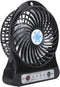 CCYLEZ Mini Table Fan,3 Speed Adjustable Baby Bed Car Seats Fan,USB Rechargeable battery Operated Small Fan Circulator,for Summer Gift(Black)...