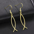 Earrings For Women Jesus Fish Faith Symbol Earrings Stainless Steel Chic Arc Fish Hook Earrings Christian Jewelry...
