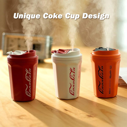 Portable Mini Humidifier, 400ml Small Cool Mist Humidifiers USB Rechargeable Humidifier Cordless Personal Desk Ultrasonic Humidifier for Bedroom, ...