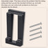 Video Doorbell Vinyl Siding Mounting/Adapter Angle Adjustment Plate W/Hardware, for Ring 2, Ring 3, Ring 3 Plus Video Doorbell fit Standard Style ...