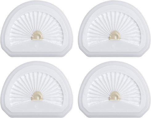 4Pack VLPF10 Replacement Filters Compatible with Black and Decker Hand Vacuum Filter Model # HLVA320J00 HLVA315j & N575266...