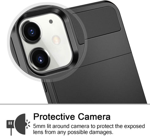 Vofolen Case for iPhone 11 Case Wallet Credit Card Holder ID Slot Sliding Door Hidden Pocket Anti-Scratch Dual Layer Hybrid Bumper Armor Protectiv...