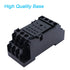 mxuteuk 2pcs HH54P DC 24V Coil 14 Pin 3A 4PDT LED Indicator Electromagnetic Power Relay, with Base, with DIN Rail Slotted Aluminum...